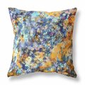 Homeroots 16 in. Springtime Indoor & Outdoor Throw Pillow Orange & Indigo 414497